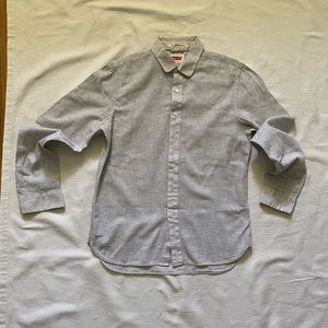 Levi’s Strauss & Co Mens Button Up  Lightweight Striped Cotton Twill - Size S- P